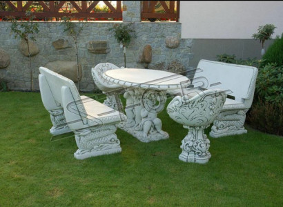 Chairs Chair Armchair Garden Furniture Throne Stone Figure Statue Antique Style